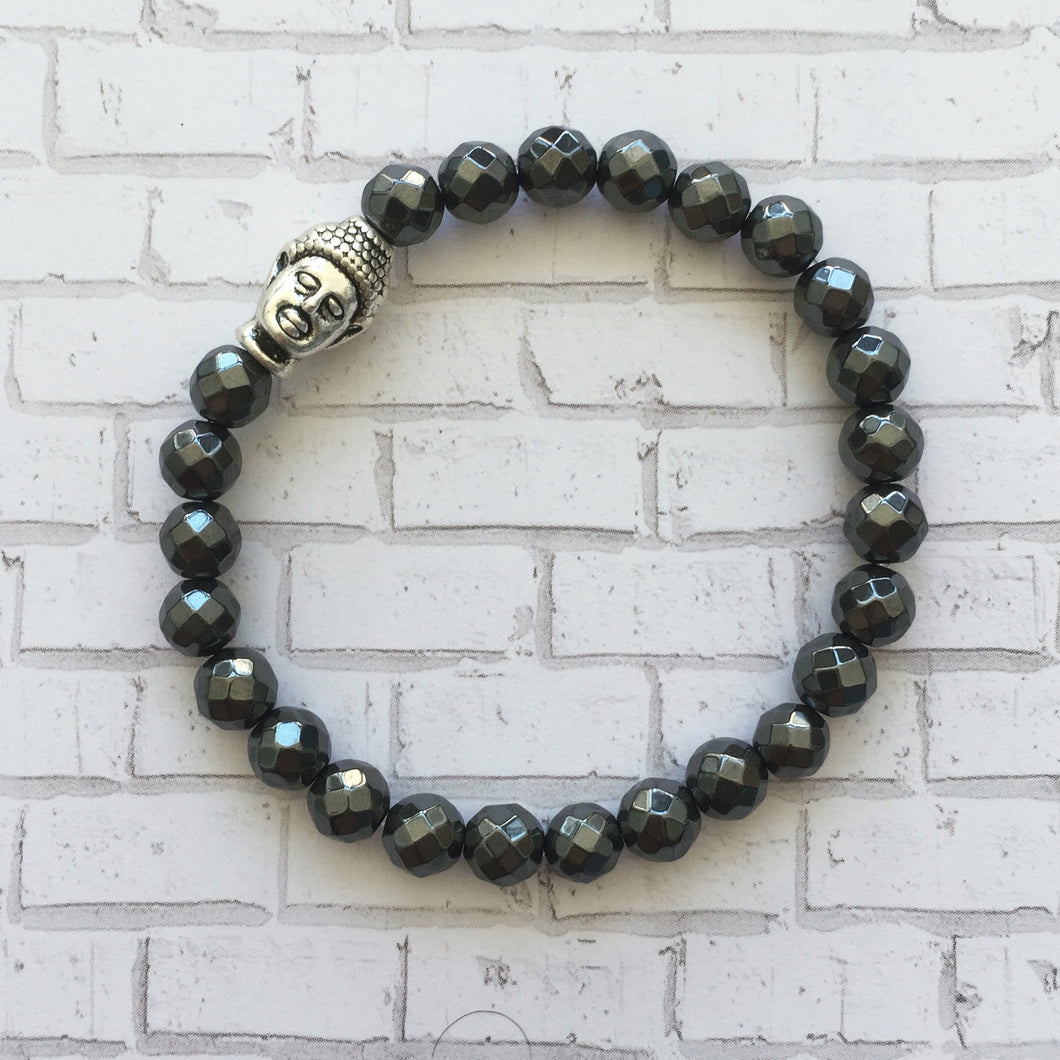 Hematite Buddha Bracelet