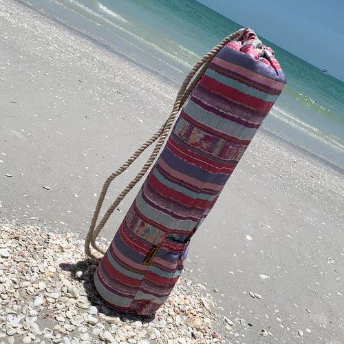 Vibrant Stripes Yoga Mat Bag